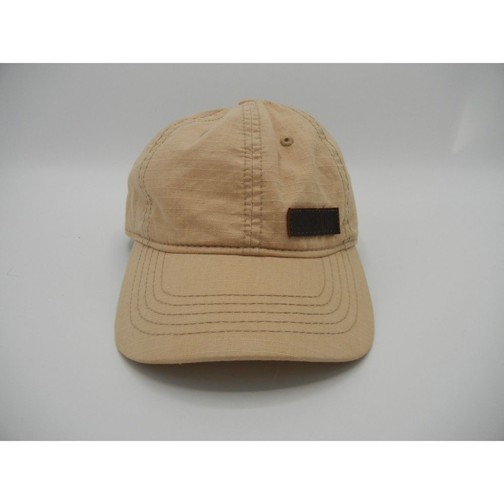 Beige Tan Crosshatch Levi's Patch Hat Snapback Baseball Cap